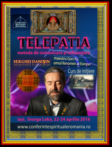 Curs Telepatia Iasi 23-24 aprilie 2016